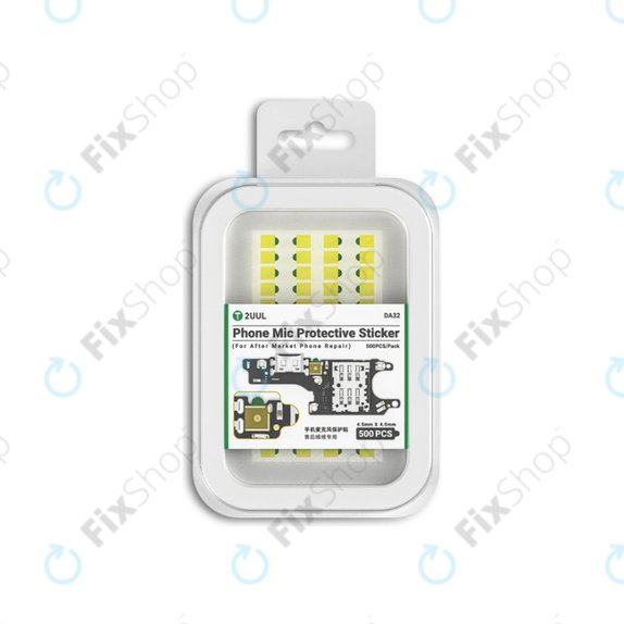 Adesivi protettivi per microfono telefono 500 pz/confezione, 2UUL DA32