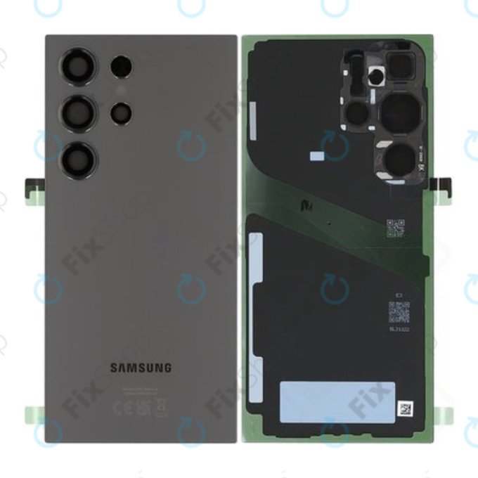 Cover batteria per Samsung S24 Ultra S928B, Titanium Black, GH82-33349B, Genuine Service Pack