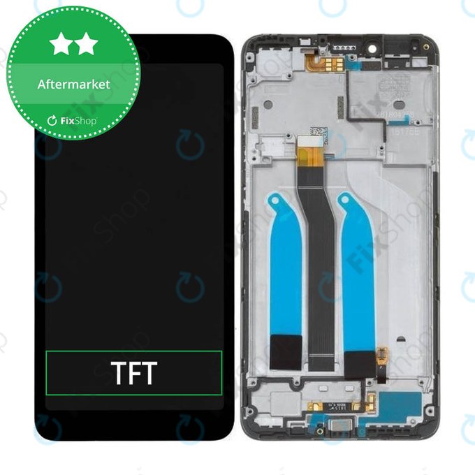 Schermo per Xiaomi Redmi 6, Redmi 6A, Black, Vetro touch con cornice