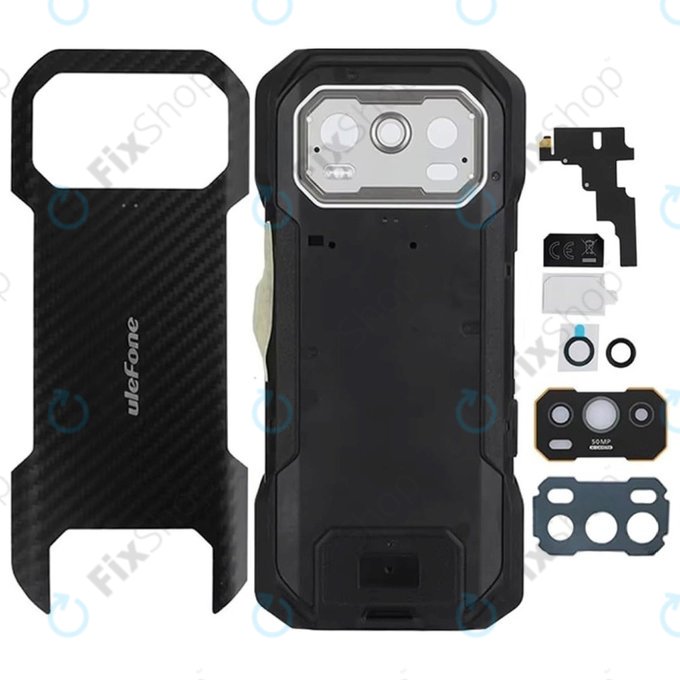 Gruppo cover batteria per Ulefone Armor 27T Pro, Black