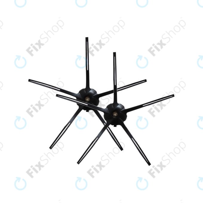 Spazzola laterale Black 2 pz per Xiaomi Roborock S4, S5 Max, S6, S6 MaxV, S6 Pure, S7, S7+, S7 MaxV, S7 Pro Ultra, Q7, Q7+, Q7 Max, Q7 Max+, T7S Plus, E4, E5, T4, T6, Xiaowa E3