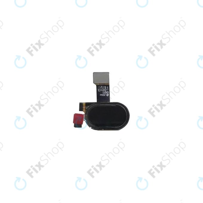Tasto Home, sensore di impronte digitali e cavo flex per MotGoldla Moto E4 XT1761, Black