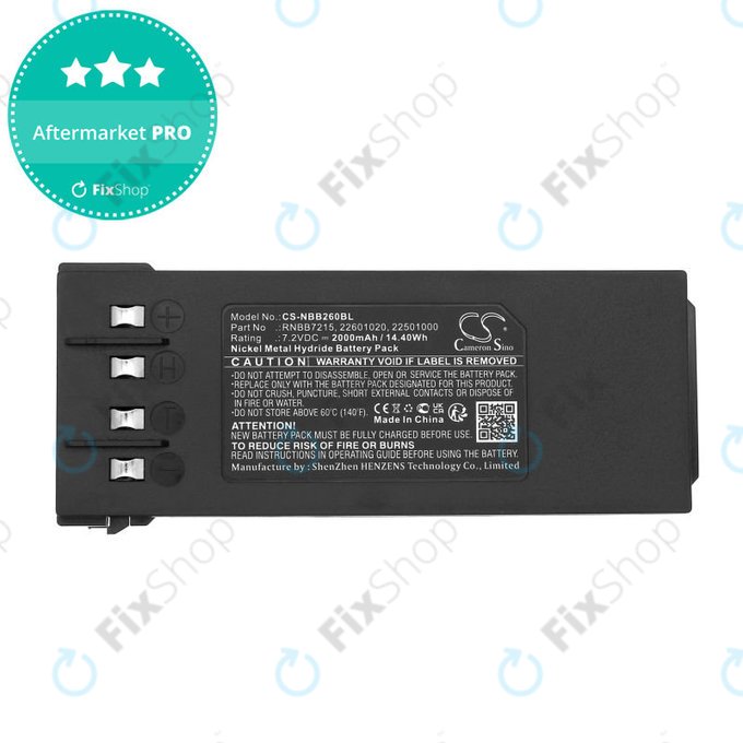 Batteria per Hiab 077 Hiduo, 088CL, 095, RNBB7215, 2.250.1000, Ni-MH, 2000mAh, 7.2V, HQ