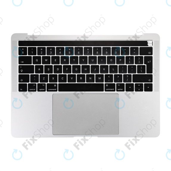 Top case con tastiera UK, microfono, trackpad e altoparlanti per MacBook Pro 13" A1706 (Late 2016 - Mid 2017), Silver