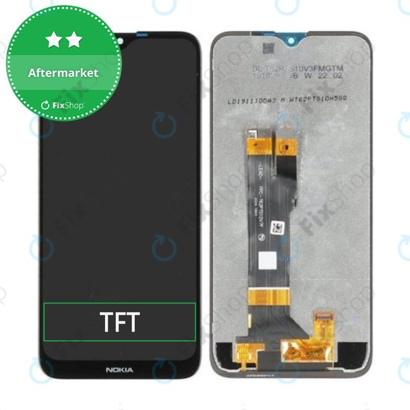 Schermo LCD per Nokia 2.3, Vetro touch senza cornice