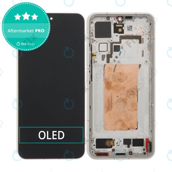 Schermo OLED per Xiaomi 15 5G, White, Vetro touch con cornice