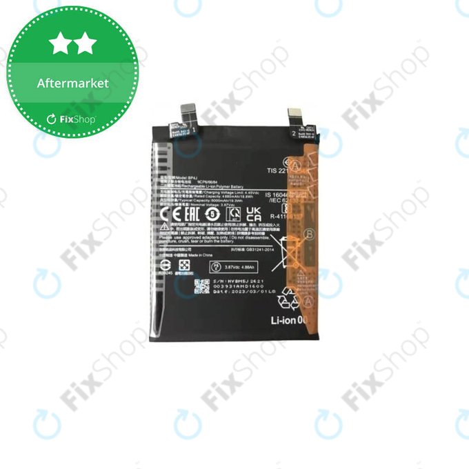 Batteria per Xiaomi Redmi Note 12 Pro+ 5G, BP4J, 5000mAh