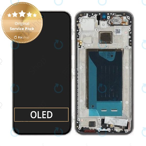 Schermo per Xiaomi 15T, Rose Gold, Vetro touch con cornice, 5600030O12A00, Genuine Service Pack