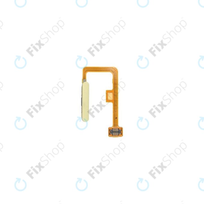 Sensore di impronte digitali e cavo flex per Xiaomi Mi 11 Lite 5G, Giallo agrume, 490100008E5F, Genuine Service Pack