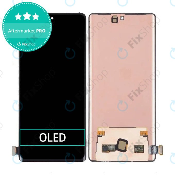 Schermo OLED per Vivo X90 Pro V2242A V2219, Vetro touch senza cornice