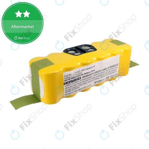 Batteria per iRobot Roomba 500, 600, 700, 800, 900-seriess, R3, Scooba 450, Vileda 137173, 11702, GD-Roomba-500, VAC-500NMH-33, Ni-MH, 3500mAh, 14.4V