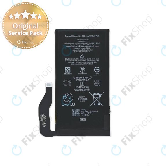 Batteria per Google Pixel 7 GVU6C, GQML3, G949-00338-01, 4355mAh, Genuine Service Pack