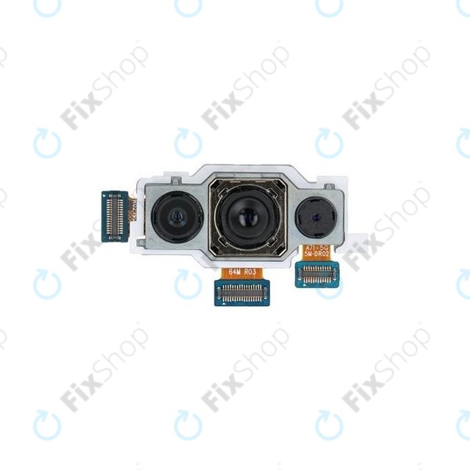 Modulo fotocamera posteriore 64MP + 12MP + 5MP per Samsung A71 A715F