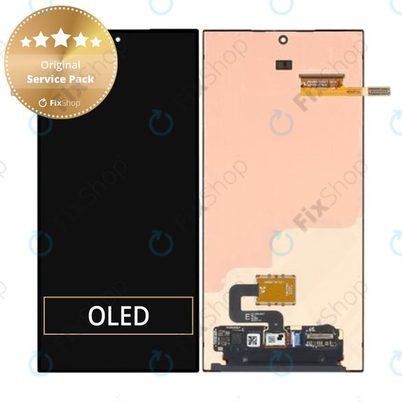 Schermo per Samsung S24 Ultra S928B, Vetro touch senza cornice, GH82-33385A, Genuine Service Pack