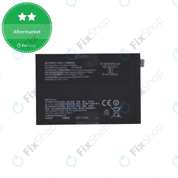 Batteria per Oppo Reno 8 CPH2359, BLP855, 4500mAh