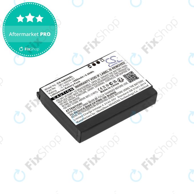 Batteria per Garmin Aera 500, 510, 550, 560, Nüvi 500, 510, 550, Zumo 220, 600, 650, 660, 660LM, 010-11143-00, 361-00038-01, 1880mAh, HQ