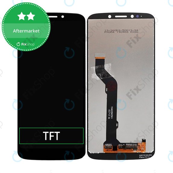 Schermo LCD per MotGoldla Moto E5 Plus XT1924, Gold, Vetro touch senza cornice