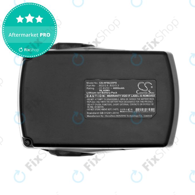 Batteria per Hilti B22 Ag 125-A22, Wsr 22-A, B22/2.6, Li-Ion, 4000mAh, 21.6V, HQ