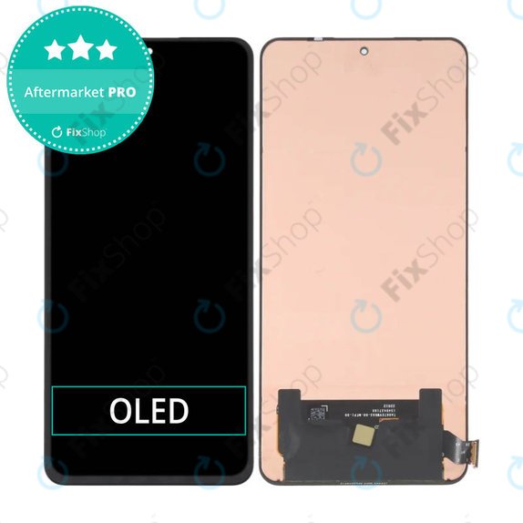 Schermo OLED per Xiaomi 12T Pro 22081212UG, Vetro touch senza cornice