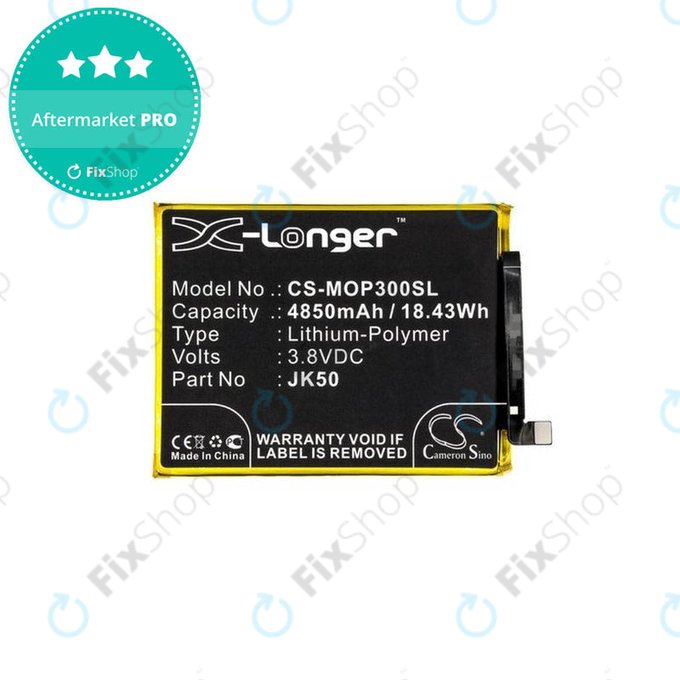 Batteria per Motorola Moto G7 Power, G8 Power Lite, G9 Play, G10, G20, G30, G50, G51, E7 Plus, E7, E7i Power, E30, E40, JK50, 4850mAh, HQ