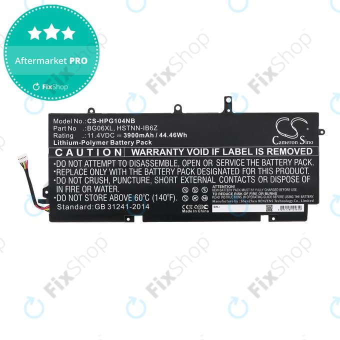 Batteria per HP Elitebook 1040 G3, BG06XL, Li-Pol, 3900mAh, 11.4V, HQ