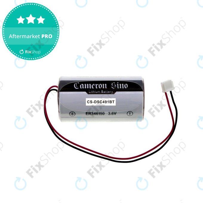 Batteria per DSC WT4911B, WT4911R Wireless Outdoor Siren, Li-MnO2, ER34615M-T1, 14500mAh, 3.6V, HQ