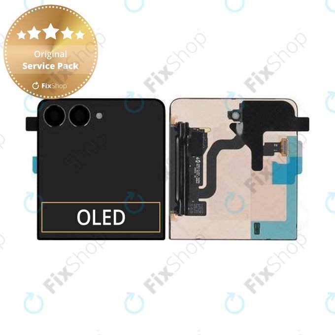 Schermo per Samsung Z Flip 7 F766B, Vetro touch senza cornice, Sub, GH82-37579A, Genuine Service Pack