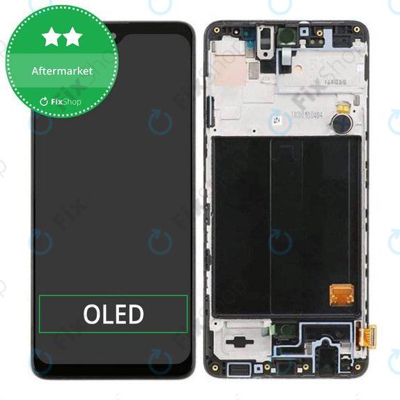 Schermo OLED per Samsung A51 A515F, Vetro touch con cornice, Small Size Panel