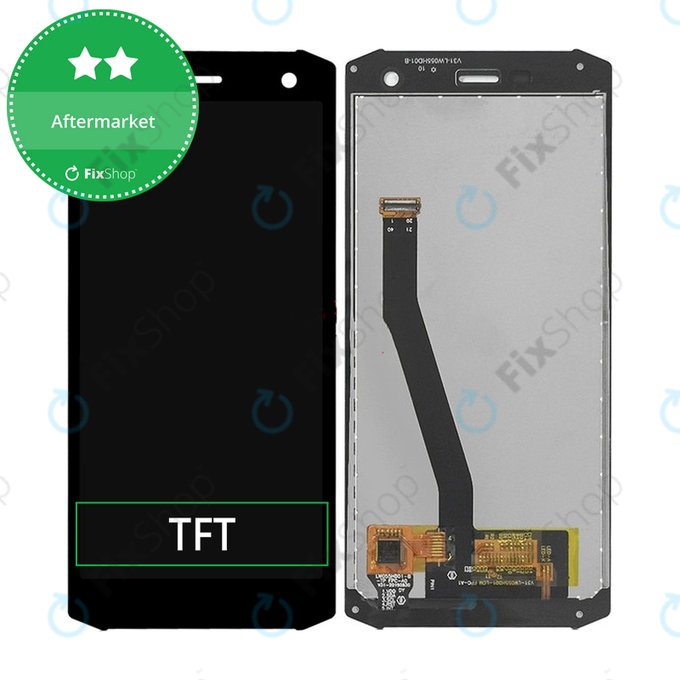 Schermo LCD per myPhone Hammer Energy 2 Eco, Vetro touch senza cornice