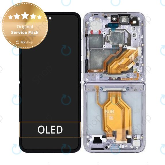 Schermo per Xiaomi Mix Flip 2405CPX3DC, Purple, Vetro touch con cornice, 560003000N800, Genuine Service Pack