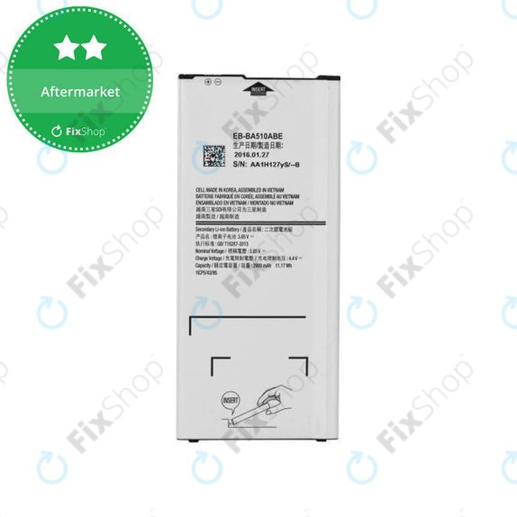 Batteria per Samsung A5 A510F (2016), EB-BA510ABE, 2900mAh