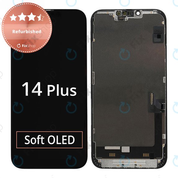 Schermo per iPhone 14 Plus, Vetro touch con cornice, Refurbished