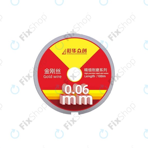 Filo dorato per separazione display LCD, 0,06 mm x 100 m