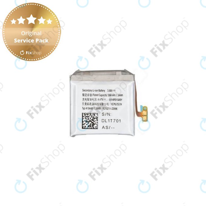 Batteria per Samsung Galaxy Watch 5 44mm R910, R915, 410mAh, EB-BR910ABY, GH43-05114A, Genuine Service Pack
