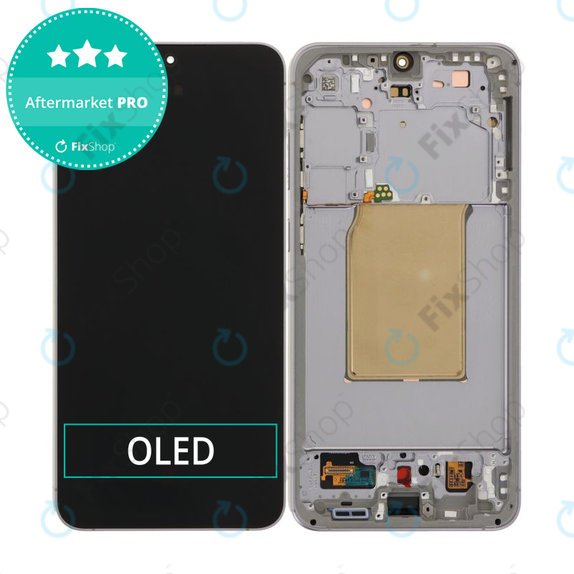 Schermo OLED per Samsung S25 FE, Jetblack, Vetro touch con cornice