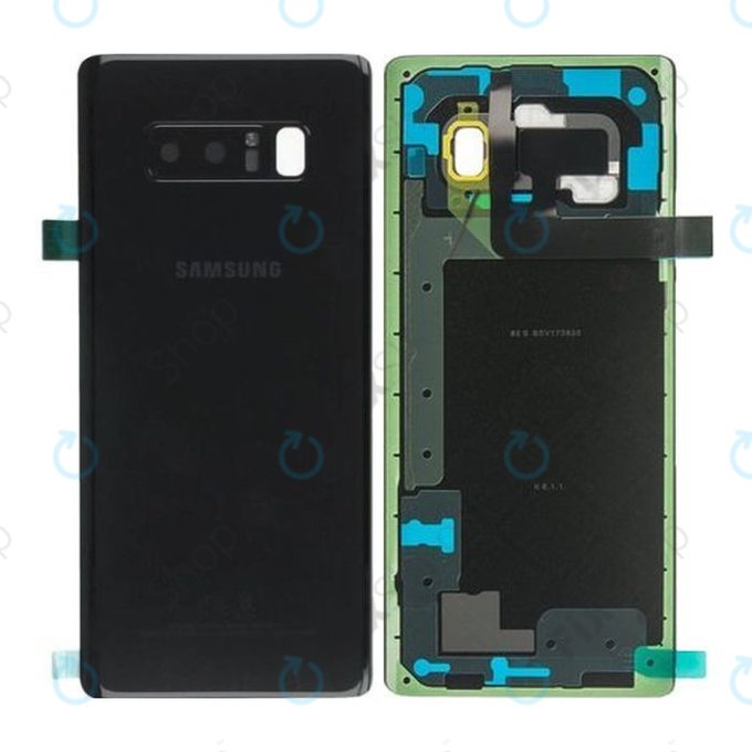 Cover batteria per Samsung Note 8 N950FD, Midnight Black, GH82-14985A, Genuine Service Pack