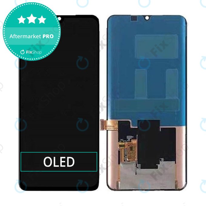 Schermo OLED per Xiaomi Mi Note 10, Mi Note 10 Pro, Mi Note 10 Lite, Vetro touch senza cornice