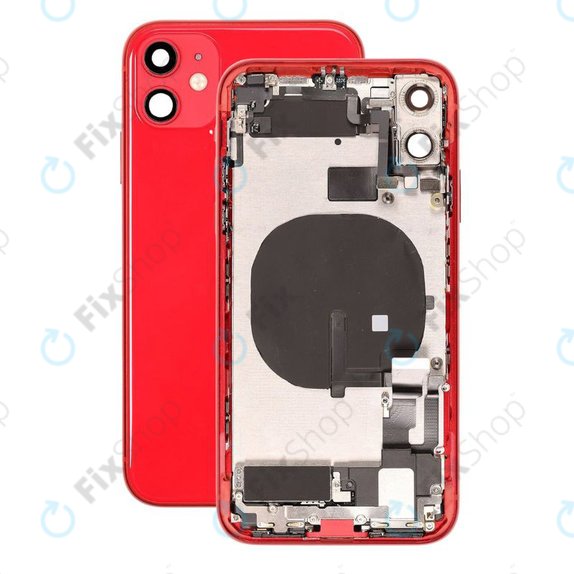 Scocca posteriore con piccoli componenti per iPhone 11, Red