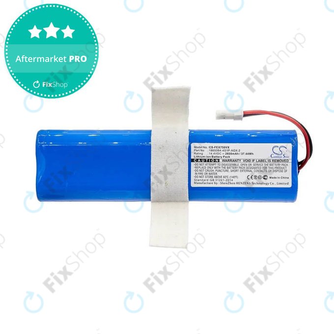 Batteria per Zaco V3, V40, V5s Pro, V5x, Silvercrest SSWR A1, SSWR B1, SSR 3000 A1, 18650B4-4S1P-AGX-2, Li-Ion, 2600mAh, 14.4V, HQ