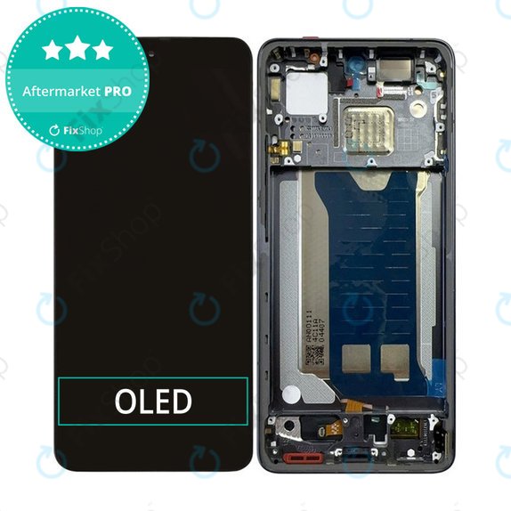 Schermo OLED per Xiaomi Poco F7 Pro, Black, Vetro touch con cornice