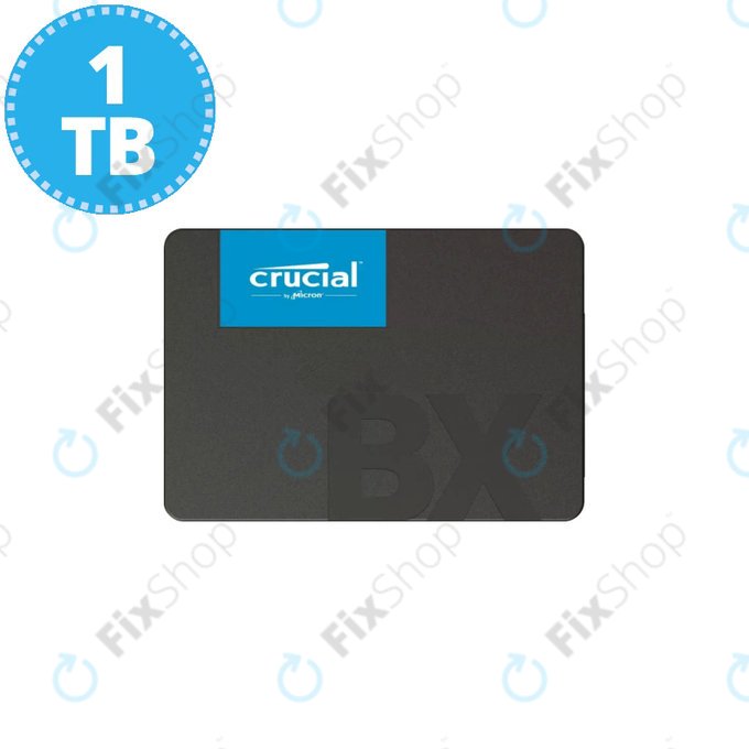 SSD 2.5" 1TB (SATA3 6GB/s), Crucial BX500 CT1000BX500SSD1, Genuine Service Pack