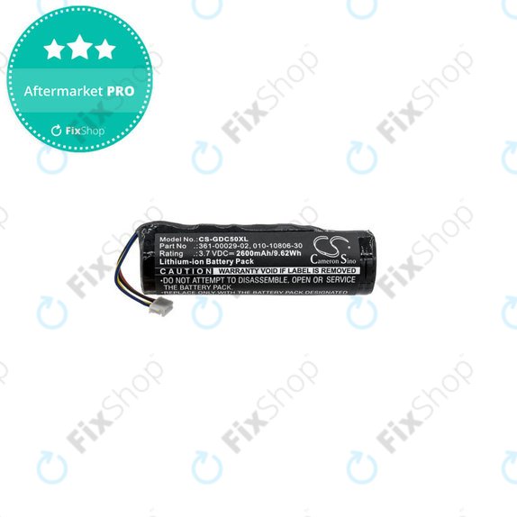Batteria per Garmin Alpha 100, DC50, GAA002, GAA003, GAA004, T5, TT10, TT15, 010-10806-30, 010-11828-03, 361-00029-02, 2600mAh, HQ