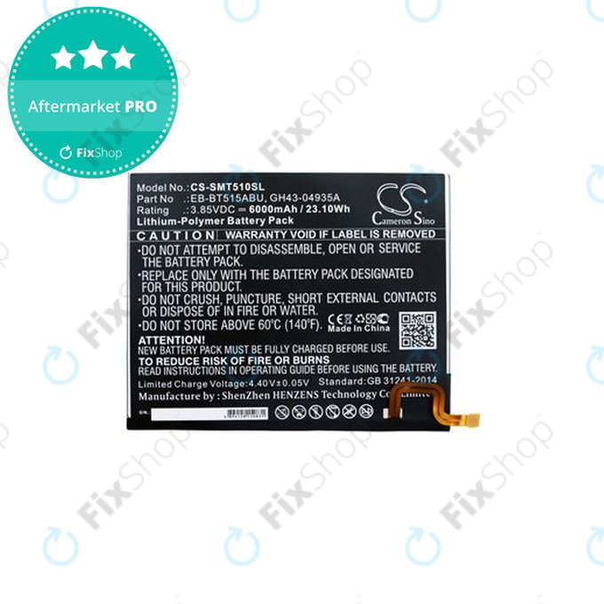 Batteria per Samsung Galaxy Tab A 10.1" 2019, EB-BT515ABU, 6000mAh, HQ