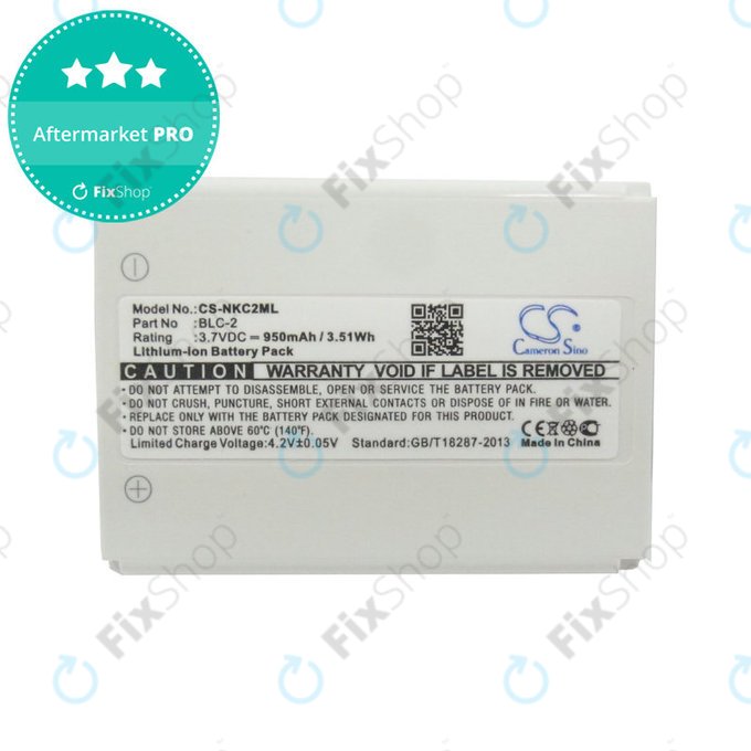 Batteria per Nokia 1220, 1221, 3310, BLC-2, Li-Ion, 3.7V, 950mAh, HQ