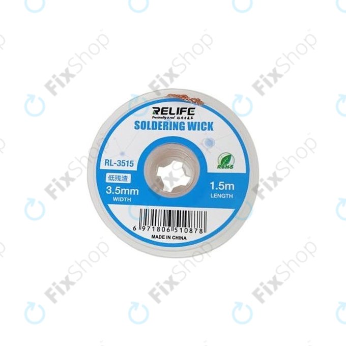 Treccia dissaldante potente 3,5 mm, Relife RL-3515