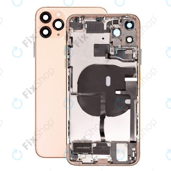 Scocca posteriore con piccoli componenti per iPhone 11 Pro, Gold