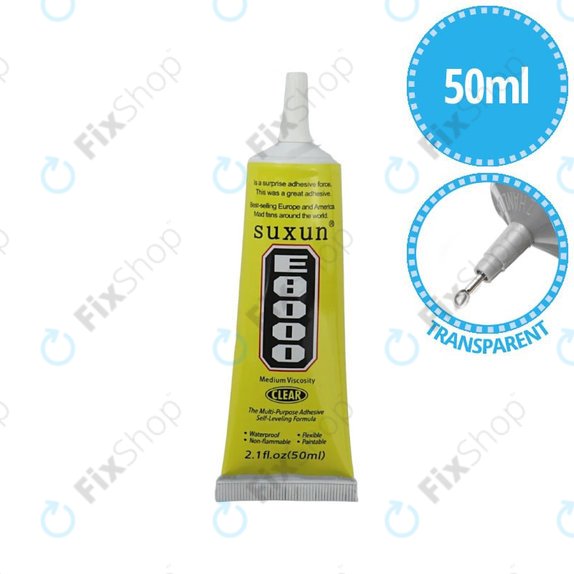 Adesivo E8000 50ml, Trasparent