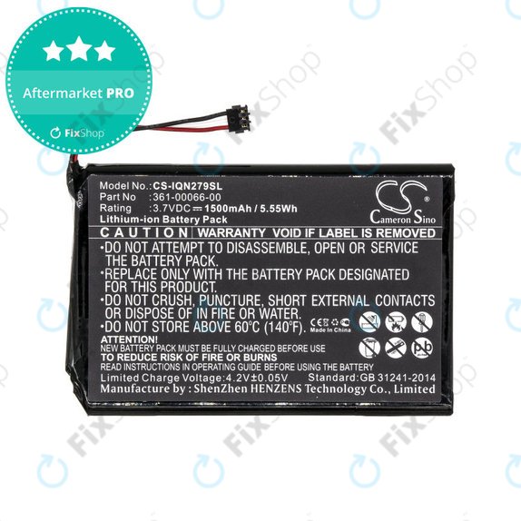 Batteria per Garmin Nüvi 2757, 361-00066-00, Li-Ion, 1500mAh, 3.7V, HQ