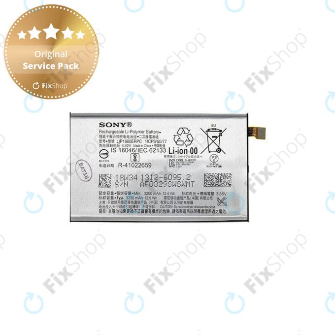 Batteria per Sony Xperia XZ3, LIP1660ERPC, 1312-6095, 3300mAh, Genuine Service Pack