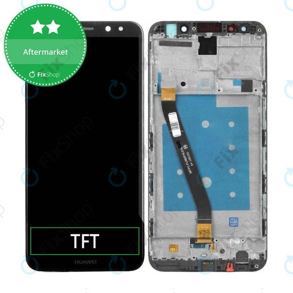 Schermo per Huawei Mate 10 Lite, Black, Vetro touch con cornice